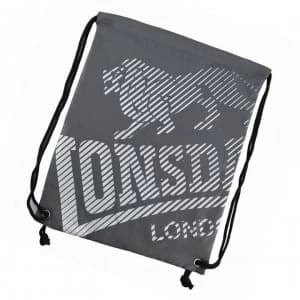 Lonsdale Printed Gym Sack - Charcoal