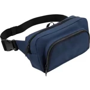 Organiser Belt / Waistpack Bag (2.5 Litres) (Pack of 2) (One Size) (French Navy) - Bagbase