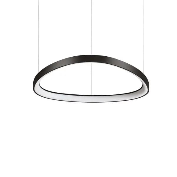 Gemini 61cm DALI Integrated LED Pendant Ceiling Light Black 6600Lm 3000K