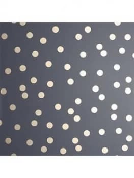 Arthouse Metallic Dotty Wallpaper ; Charcoal