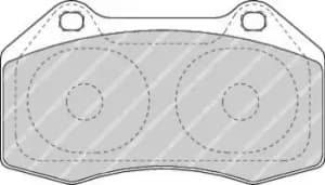 Ferodo FDB1667 Brake Pad Set Front Axle Premier Car
