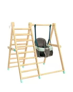 TP Wooden Swing & Climb Frame