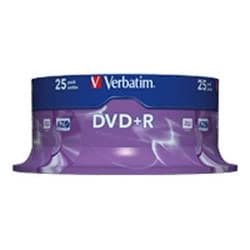 Verbatim DVD+R Spindle 25pk