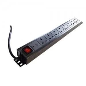 Dynamode PDU-8WS-V-UK-IEC20 power distribution unit (PDU) 1U Black 8 AC outlet(s)