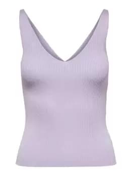 ONLY V-neck Sleeveless Top Women Purple
