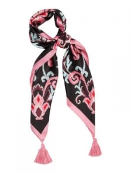Kate Spade New York Tapestry Silk Square Scarf Black
