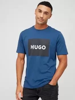 Hugo Dulive Large Logo Dark Blue T-Shirt
