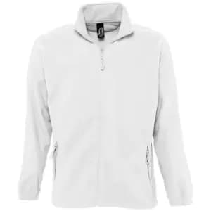 SOLS Womens/Ladies North Full Zip Fleece Jacket (L) (White)