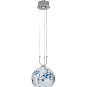 14-kolarz - LUNA design pendant lamp chrome 1 + 1 bulbs