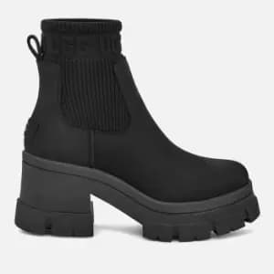 UGG Womens Brooklyn Suede Heeled Chelsea Boots - UK 4