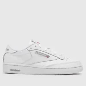 Reebok White & Grey Club C 85 Trainers