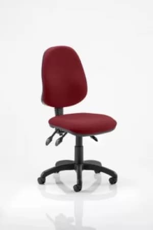 Eclipse III Lever Task Operator Chair Bespoke Colour Ginseng Chilli