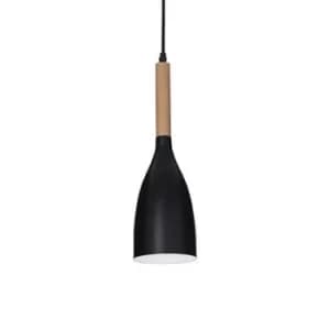 Manhattan 1 Light Ceiling Pendant Black, E14