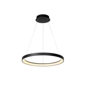Vidal Modern Pendant Light - Ø58cm - LED Dim. - 1x48W 2700K - Black