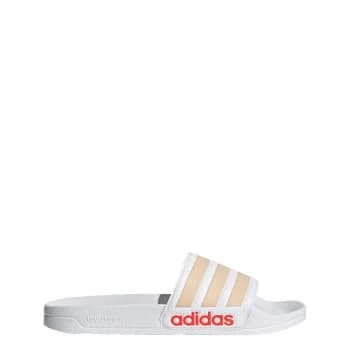 adidas Adilette Shower Slides Womens - Cloud White / Halo Blush / Sol