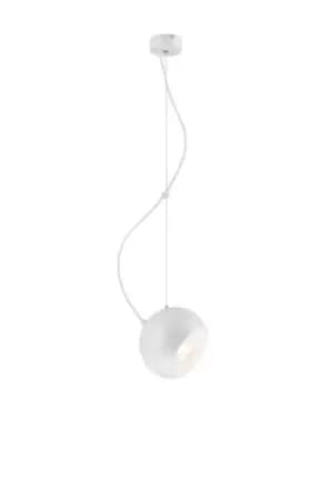 Inez Dome Pendant Ceiling Lights White, 1x E27