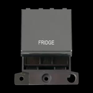 Click Scolmore MiniGrid 20A Double-Pole Ingot Fridge Switch Black Nickel - MD022BN-FD