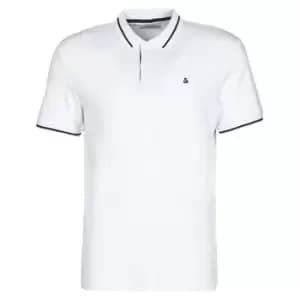 Jack Jones JJEJERSEY mens Polo shirt in White - Sizes XXL,S,M,XL,XS
