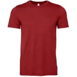 Bella + Canvas Adults Unisex Heather CVC T-Shirt (L) (Canvas Red Heather)