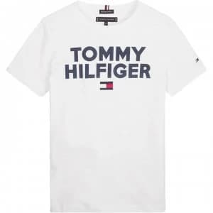 Tommy Hilfiger Junior Boys Corp Logo T Shirt - Bright White