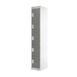 Five Compartment Locker D450mm Dark Grey Door MC00063