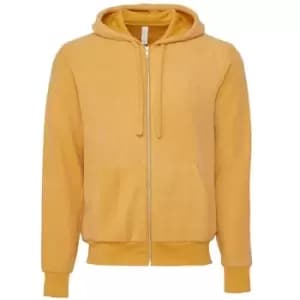 Bella + Canvas Unisex Adult Sueded Hoodie (L) (Mustard Yellow Heather)
