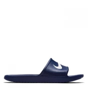 Nike Kawa Shower Sliders - Blue/White, Size 12, Men