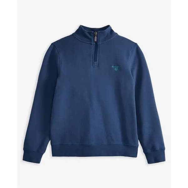 Barbour Boys' Myles Half-Zip Sweatshirt - Blue 11-12Y/XL