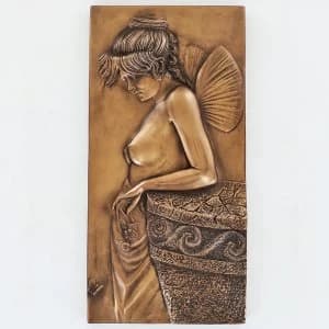 Thought Cold Cast Bronze Wall Plaque 25cm
