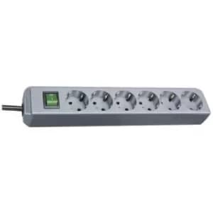 Brennenstuhl 1159540015 Power strip (+ switch) 6x Silver PG connector