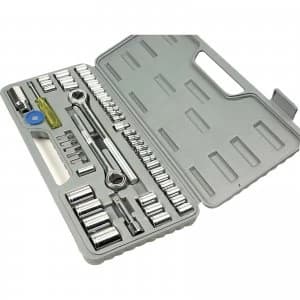 BlueSpot 52 Piece Combination Drive Hex Socket Set Metric and Imperial Combination