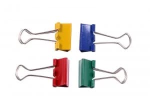 Q-Connect 19mm Assorted Colours Foldback Clips - 10 Pack