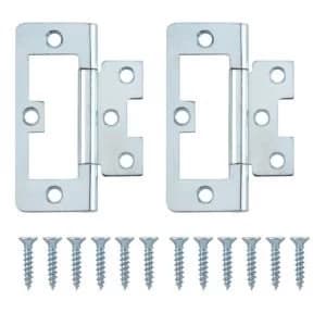 Zinc Effect Metal Flush Hinge Pack of 2