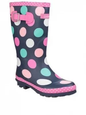 Cotswold Girls Spotty Wellington Boots, Multi, Size 1 Older