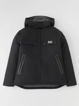 Barbour International Boys Proctor Showerproof Jacket - Black, Size Age: 14-15 Years