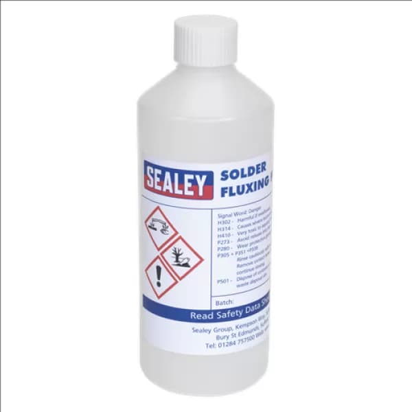 Genuine SEALEY SOLFLUX Solder Fluxing Fluid 500ml Bottle