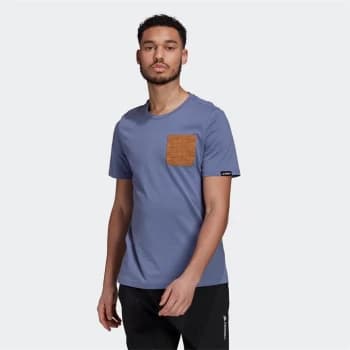 adidas Terrex Pocket Graphic T-Shirt Mens - Orbit Violet / Mesa