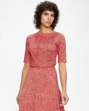 Ted Baker Fitted Printed Jersey T-Shirt