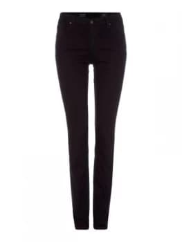 AG Jeans Black Mid Rise Skinny Jeans Black