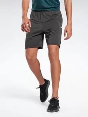 Reebok Workout Ready Melange Shorts, Black Size M Men