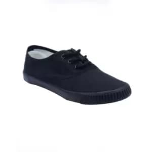Mirak Mono Black Lace Childrens Plimsolls / Boys Gym Trainers (1 UK) (Black)