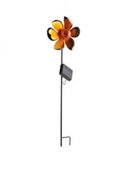 Flower Ice Crackle Ball Stake Light