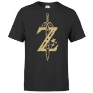 Nintendo The Legend Of Zelda Master Sword Mens T-Shirt - Black