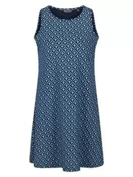 Regatta Kaimana Dress - Navy Print, Navy Print, Size 16, Women