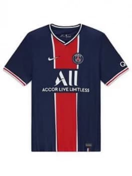 Nike Youth Paris Saint-Germain 20/21 Home Short Sleeved Stadium Jersey