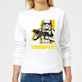 Star Wars Rebels Trooper Womens Sweatshirt - White - L