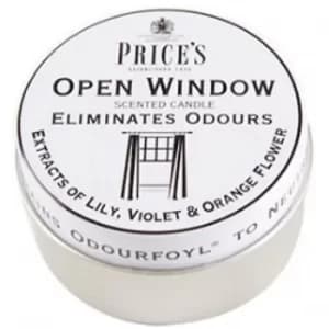 Prices Candles Fresh Air Open Window Scented Tin Candle