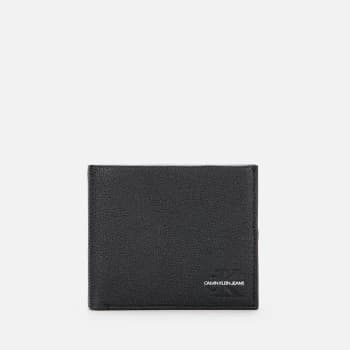 Calvin Klein Jeans Mens Micro Pebble Billfold Wallet - Black