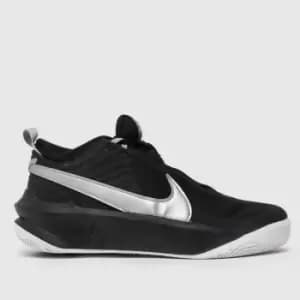 Nike Team Hustle D 10 (Gs), Black/Metallic Silver-Volt-White, Kids, Shoes grade school, CW6735-004