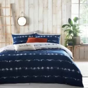 Arabi Tie Dye Duvet Cover Set Indigo / Double